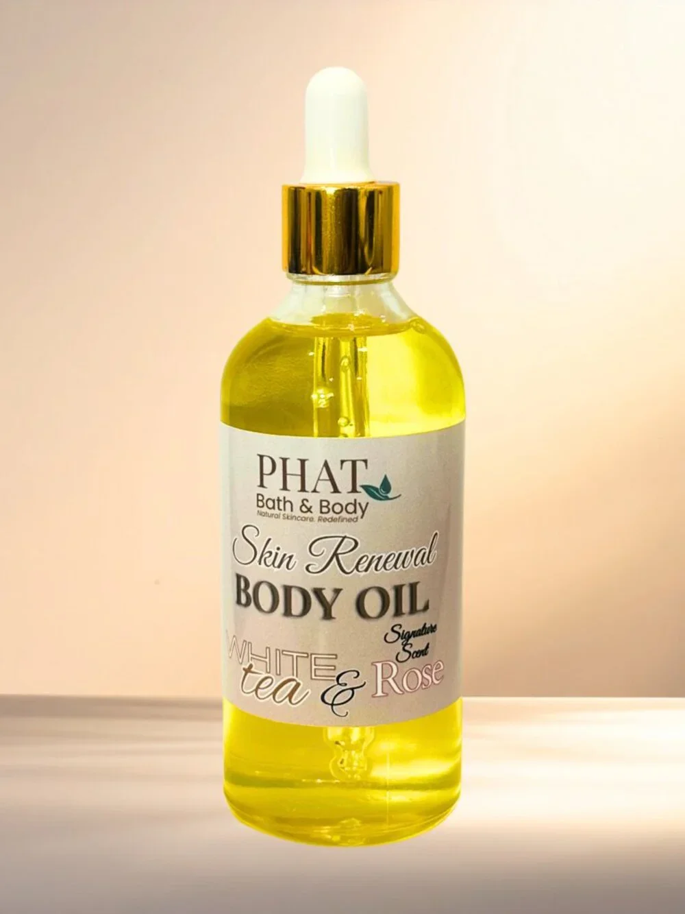Phat Bath & Body White Tea & Rose Skin Renewal Body Oil